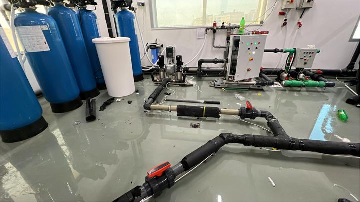 Pump room plumbing